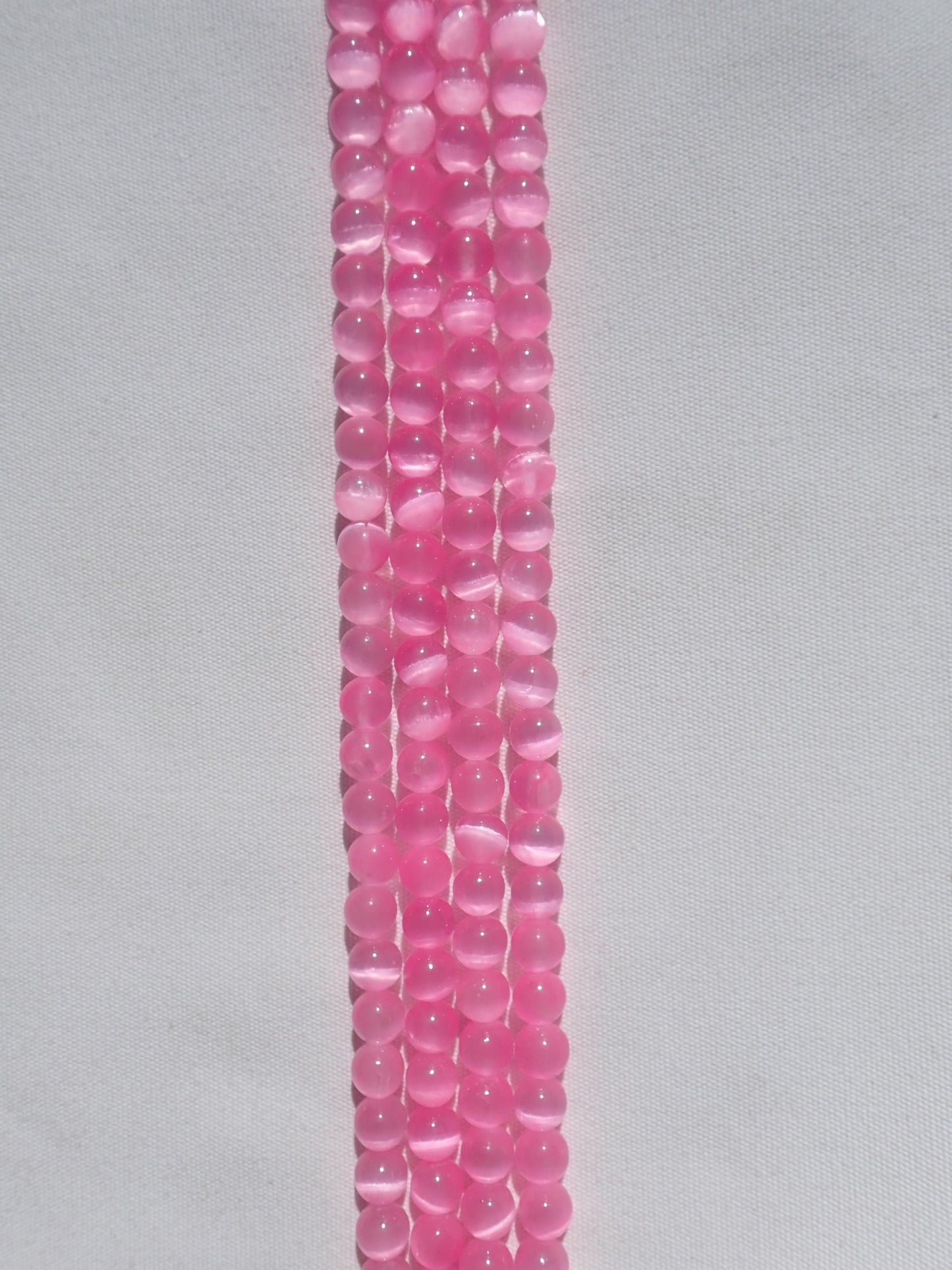 Pink Selenite Beads