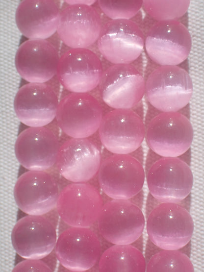 Pink Selenite Beads