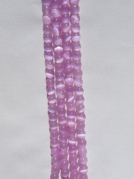 Lavender Selenite Beads