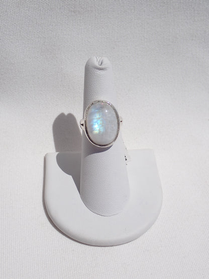 S.S. Rainbow Moonstone Rings