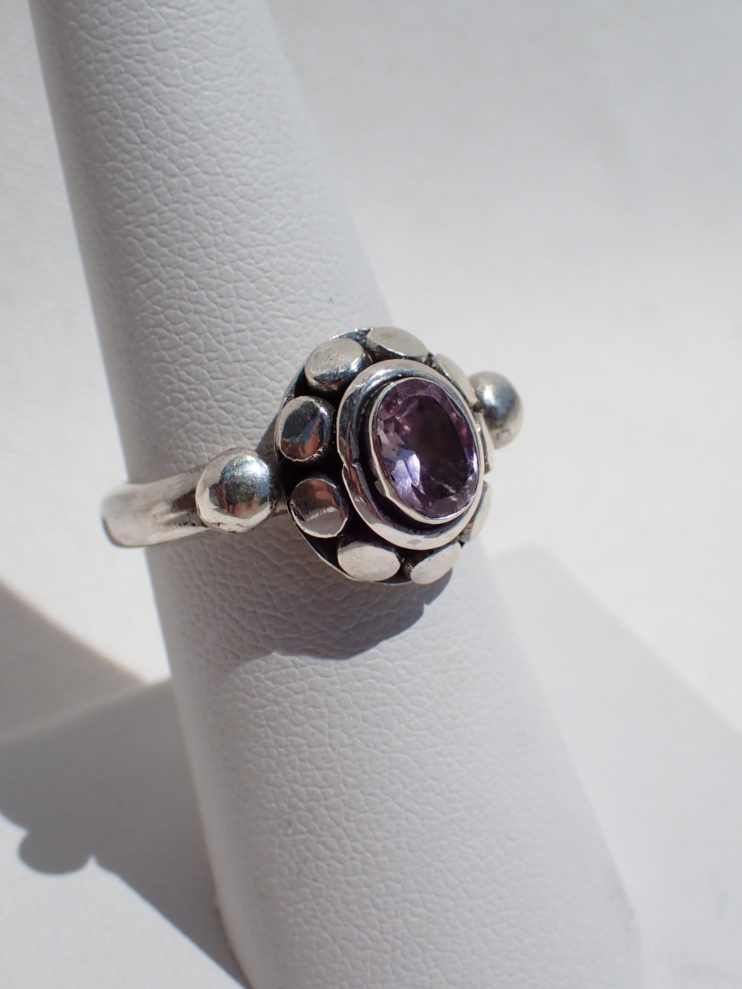 S.S. Faceted Amethyst Rings