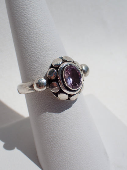 S.S. Faceted Amethyst Rings