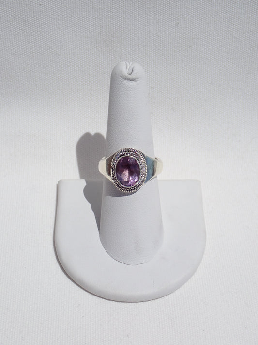 S.S. Faceted Amethyst Rings