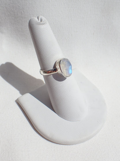 S.S. Faceted Moonstone Rings