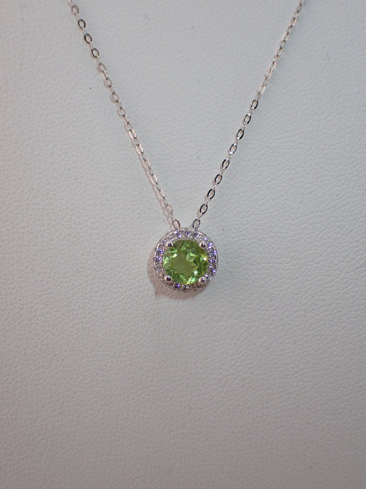 S.S. Peridot and Zircon Necklaces