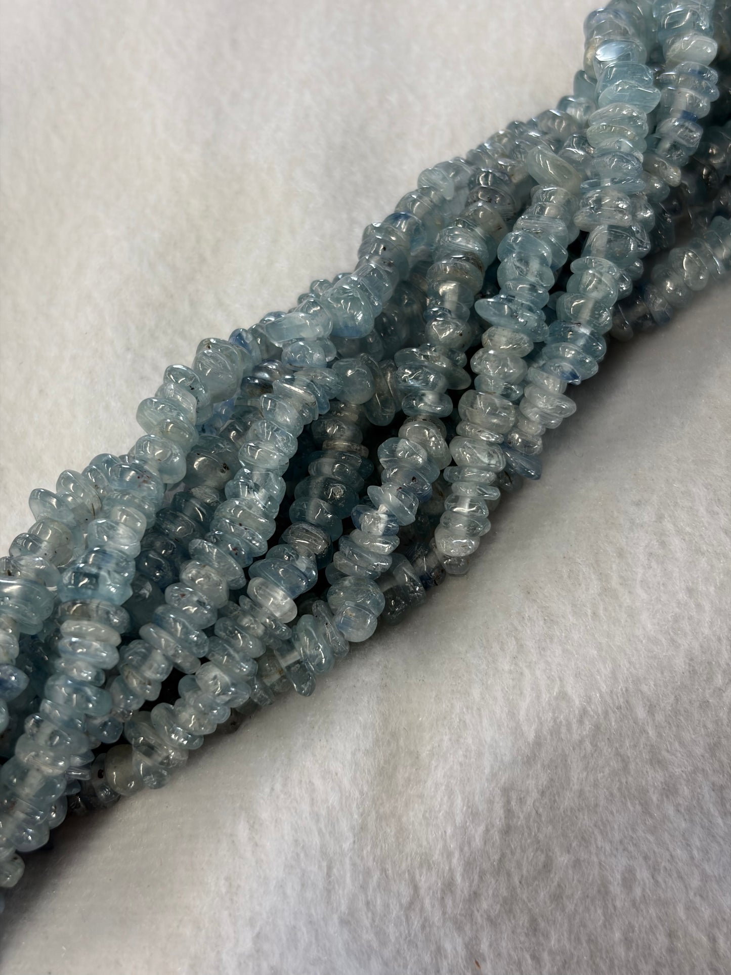 Crafting supplies such as kyanite beads available at wholesale and retail prices, only at our crystal shop in San Diego!