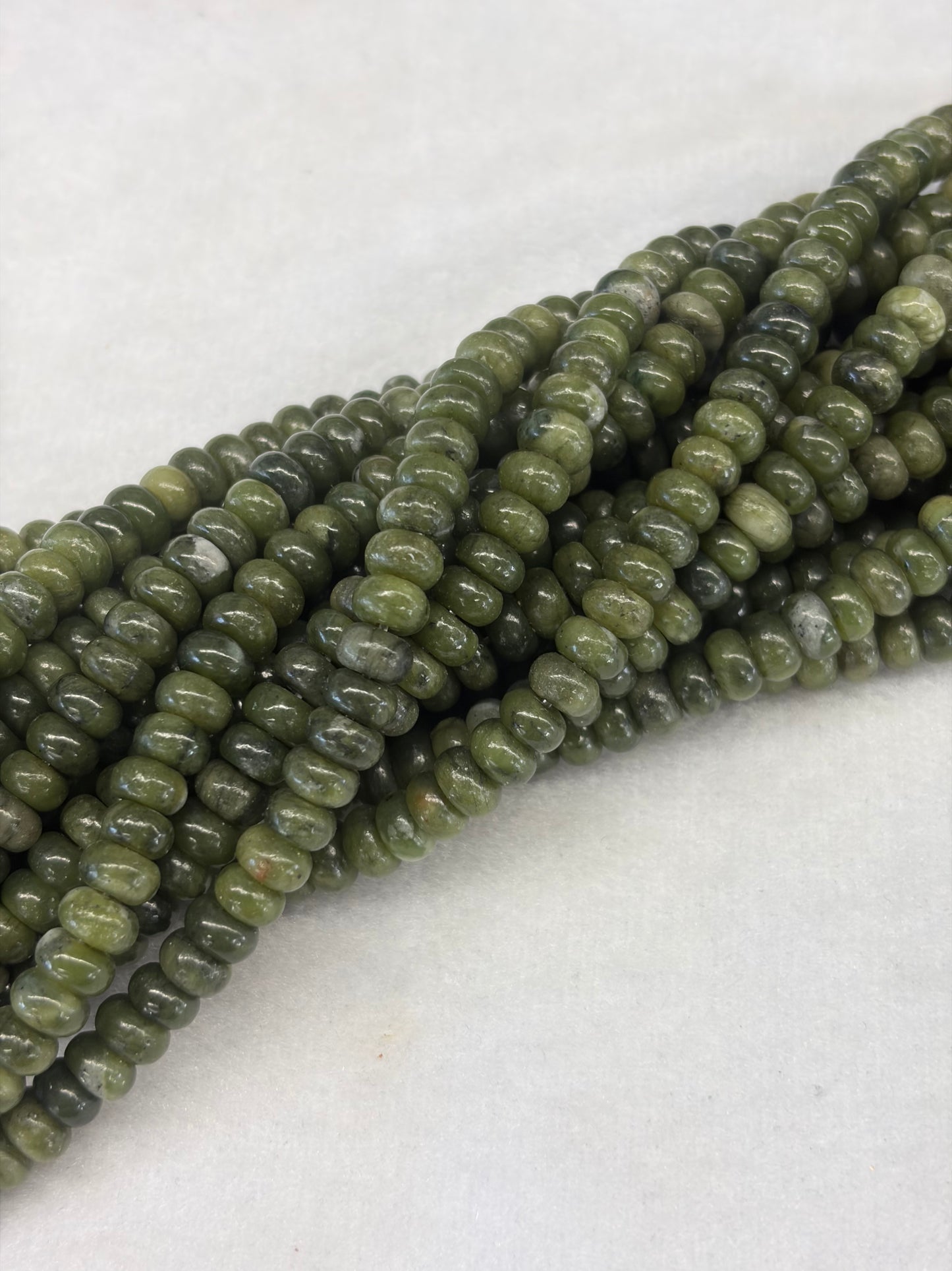 Jade Rondelle Beads
