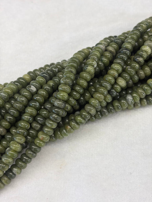 Jade Rondelle Beads