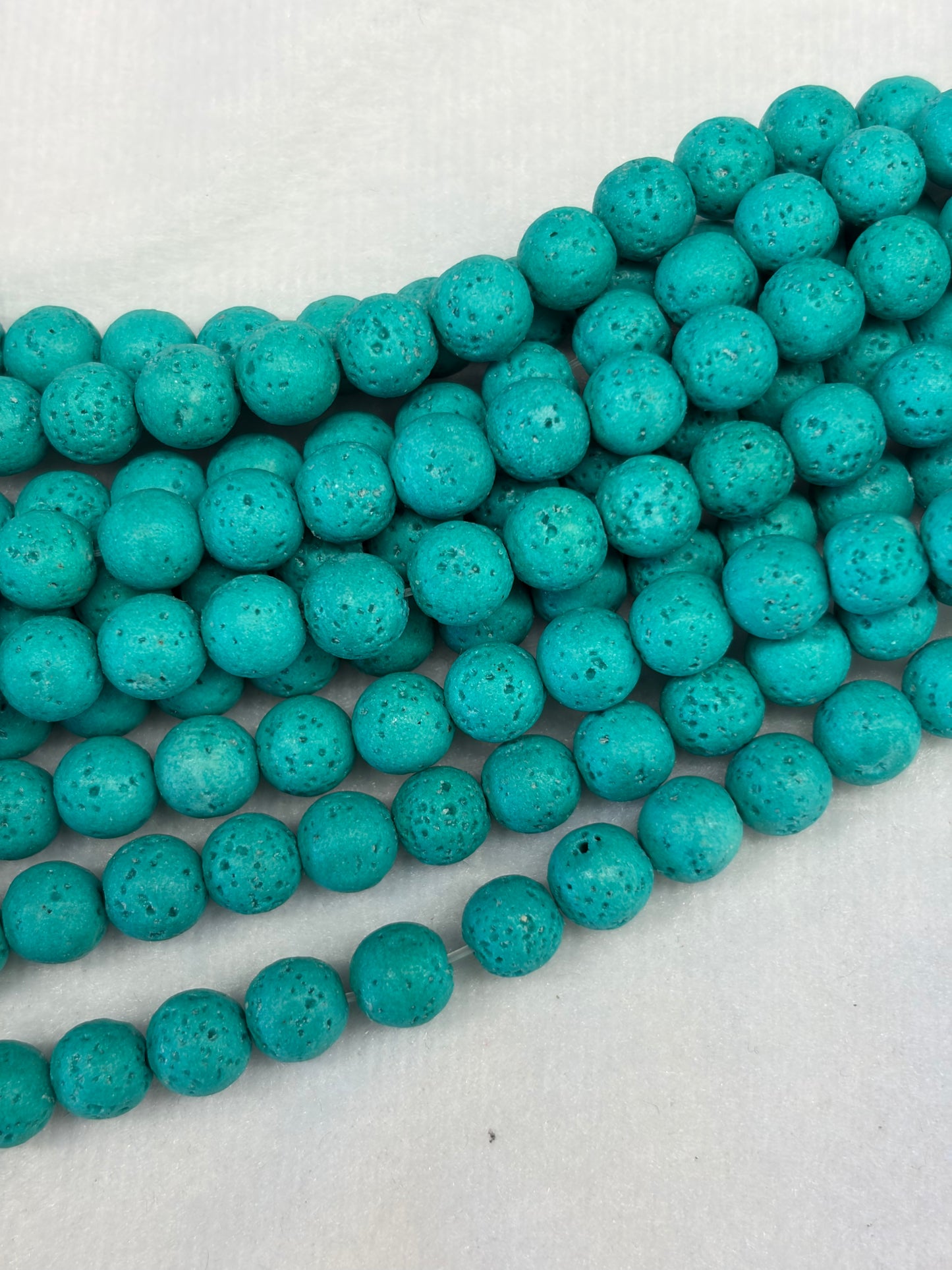 Teal Lava Beads