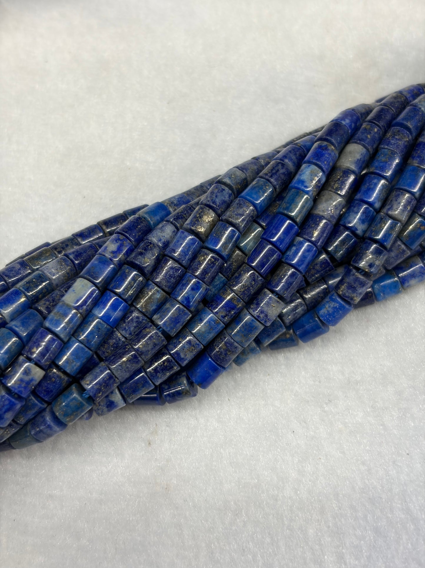 Lapis Lazuli Short Tube Beads