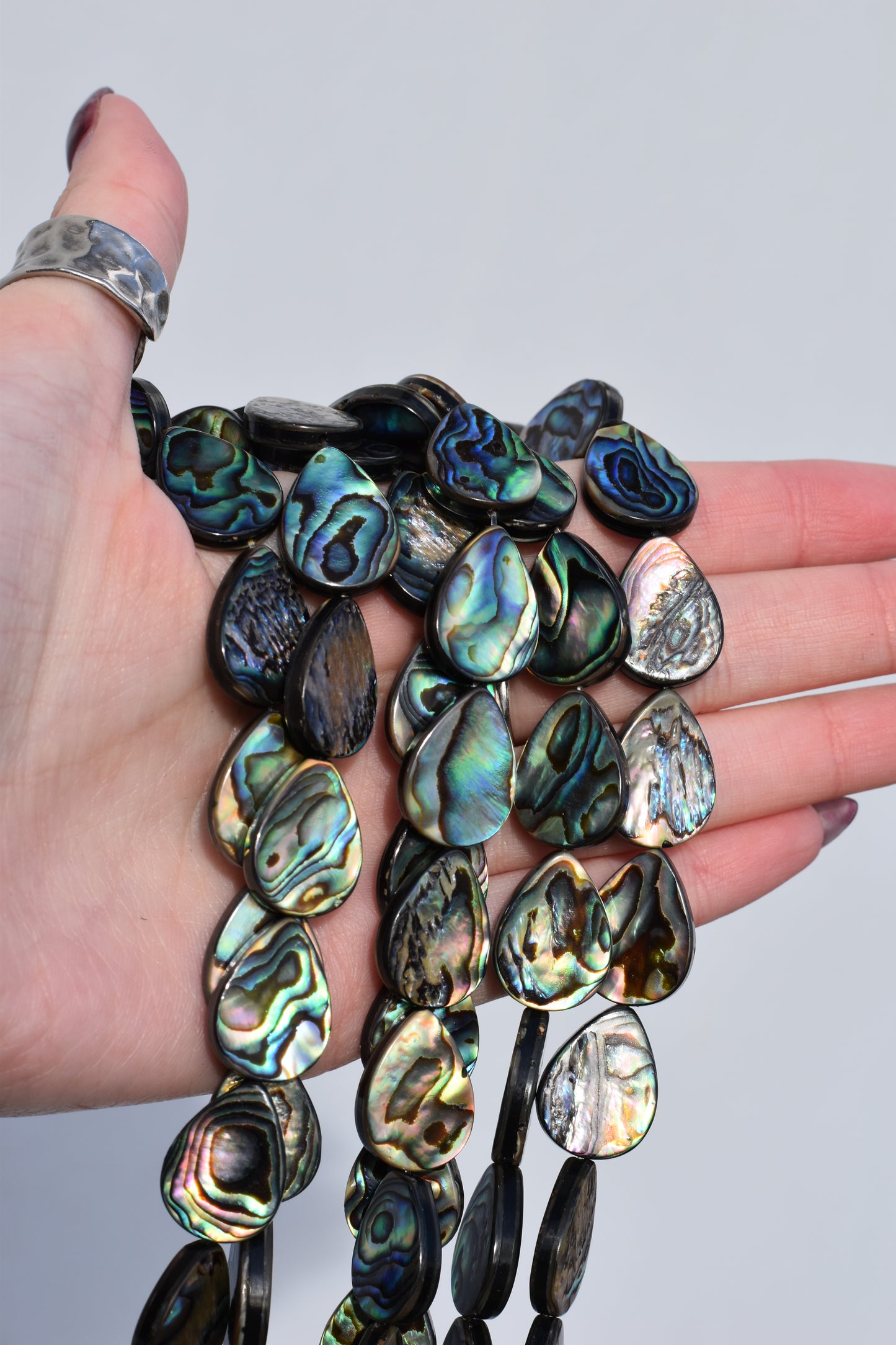 Abalone Teardrop Beads