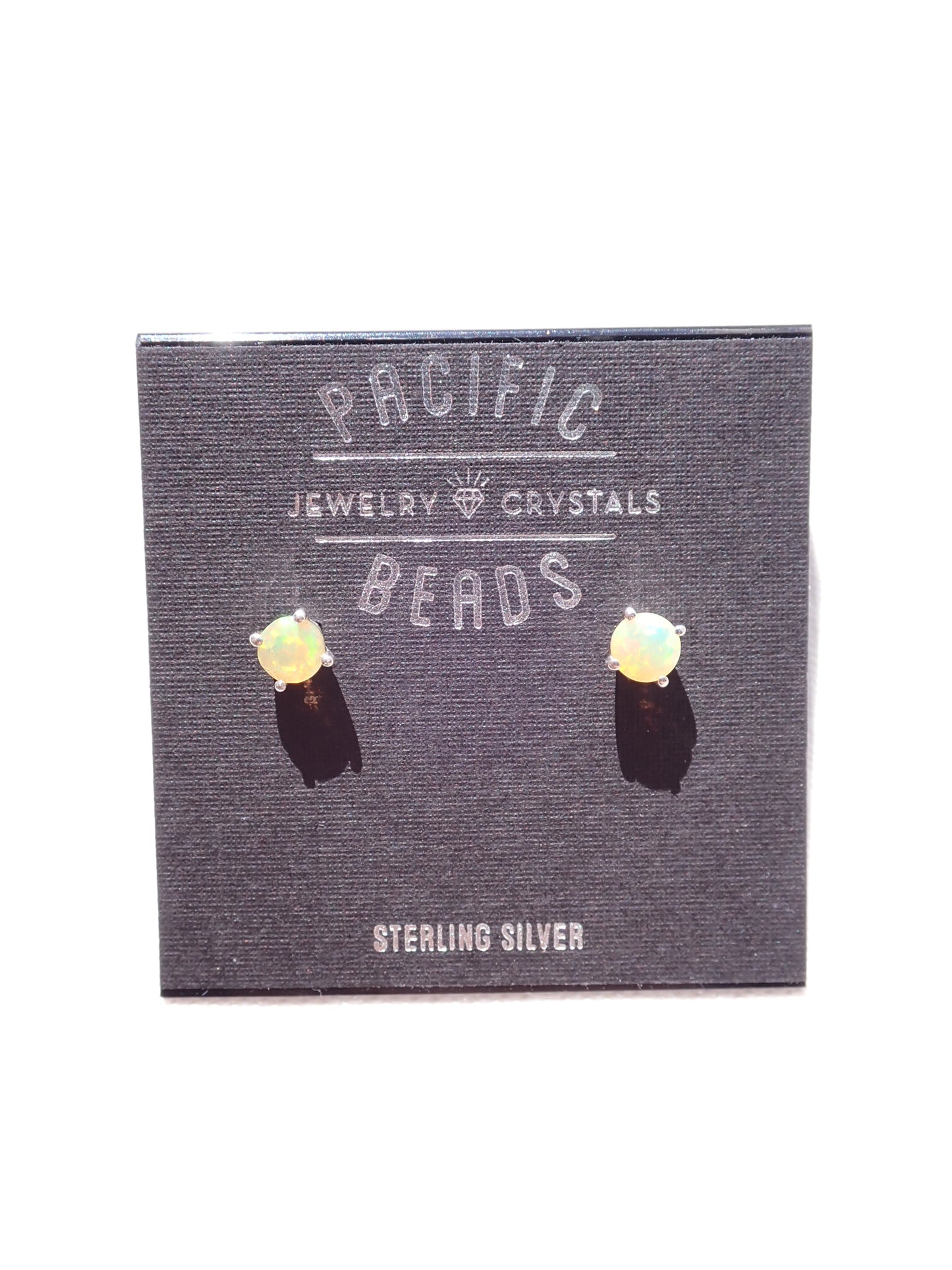 S.S. AAA Grade Opal Stud Earrings