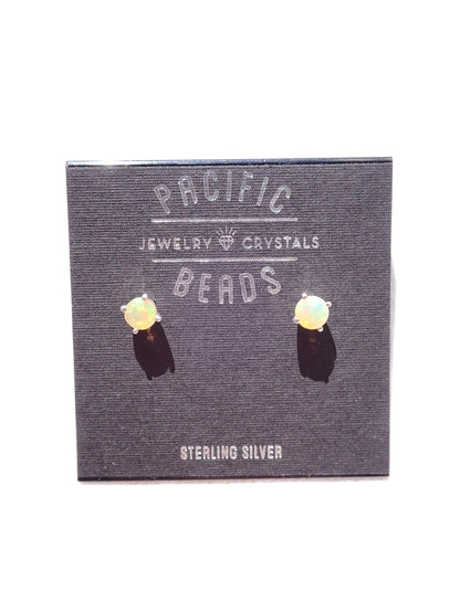 S.S. AAA Grade Opal Stud Earrings