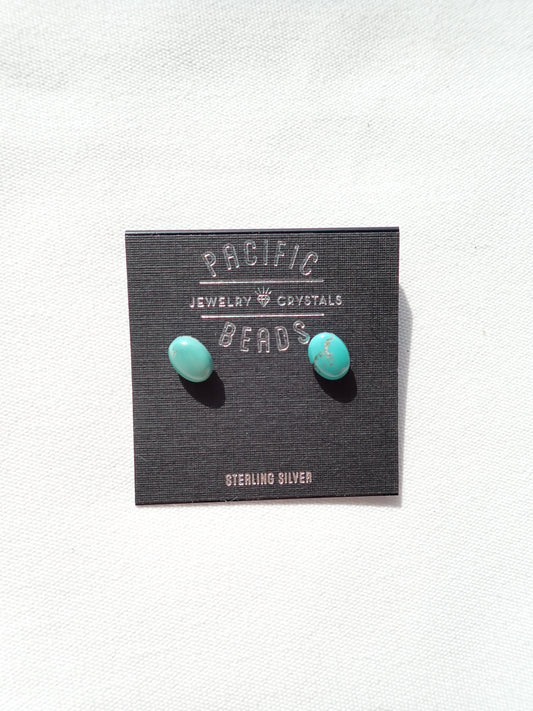 S.S. Geniune Turquoise Stud Earrings