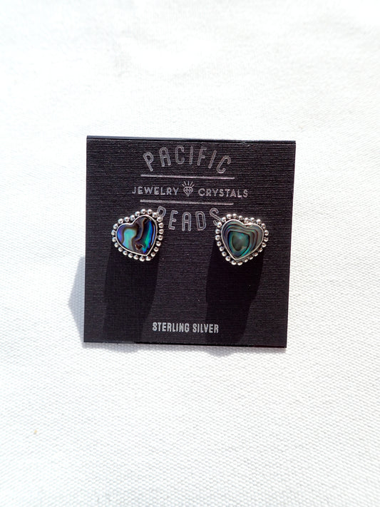 S.S. Abalone Heart Earrings