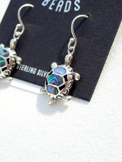 S.S. Abalone Turtle Earrings