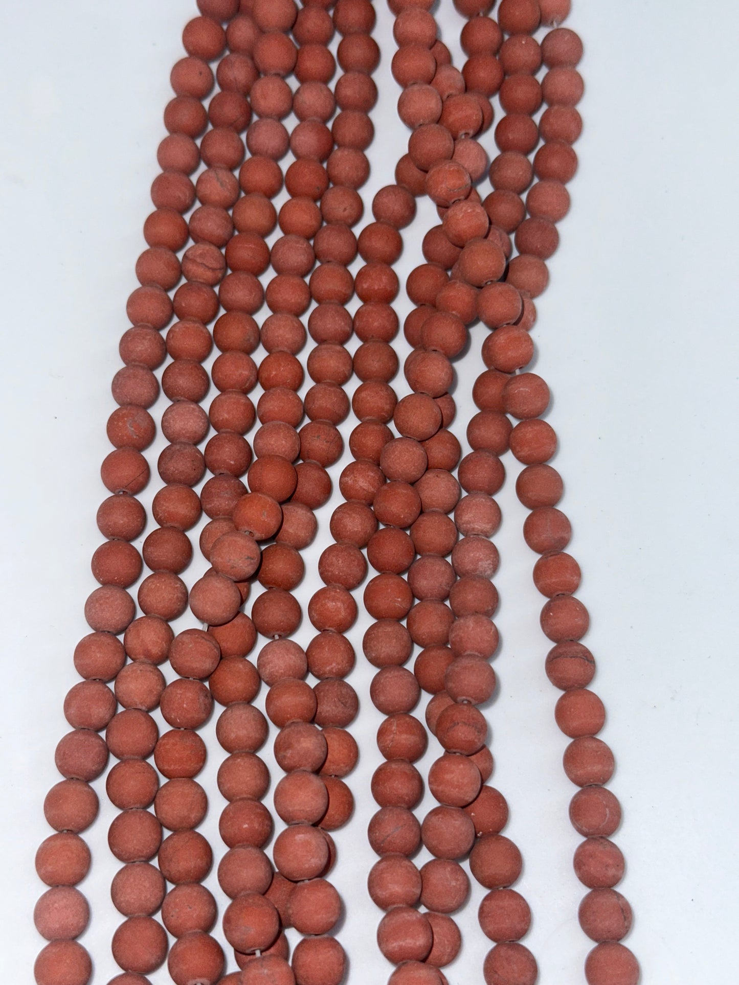 Matte Red Jasper Beads