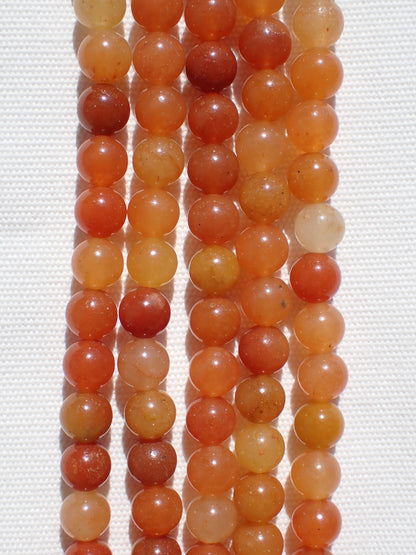 Red Aventurine Beads