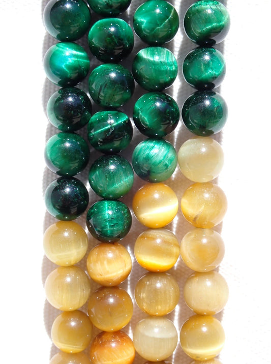 Crafting supplies such as rainbow tiger eye beads available at wholesale and retail prices, only at our crystal shop in San Diego!