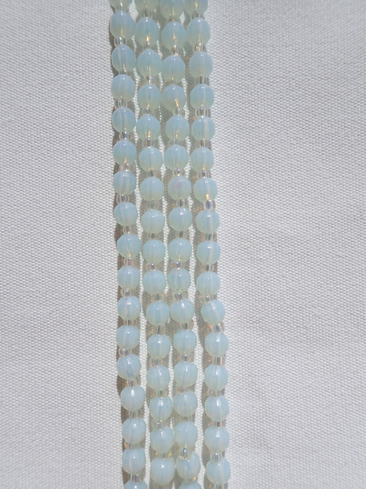 Faceted Opalite Bicone Beads