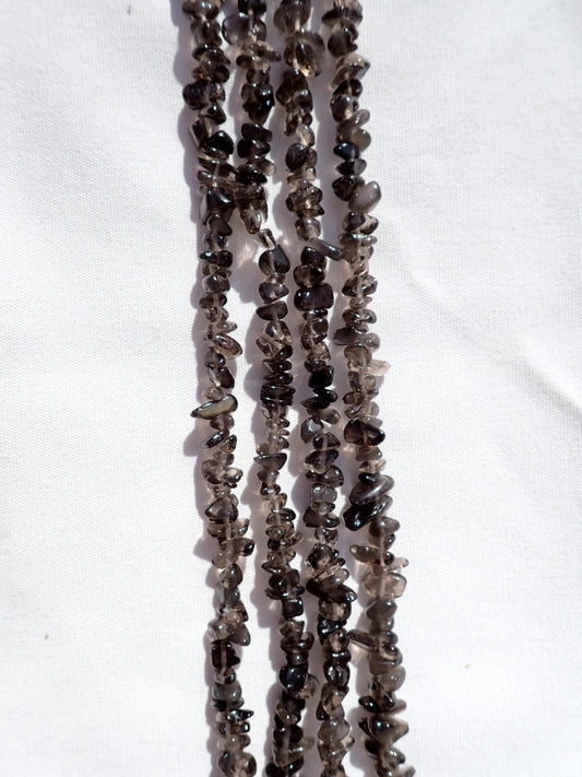 Smokey Quartz Chip Beads