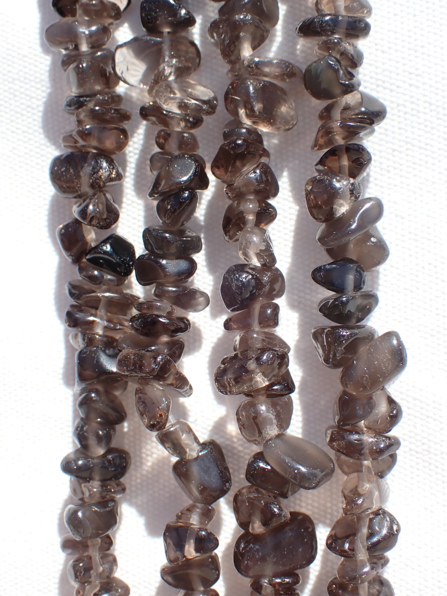 Smokey Quartz Chip Beads