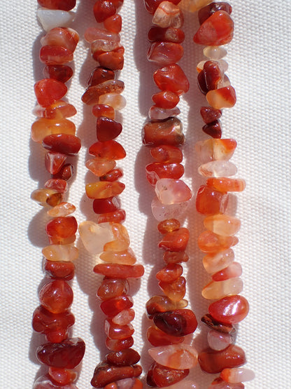 Carnelian Chip Beads