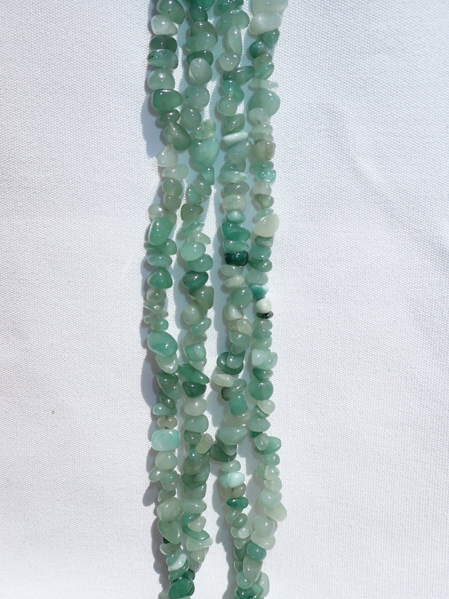 Green Agate Chip Beads