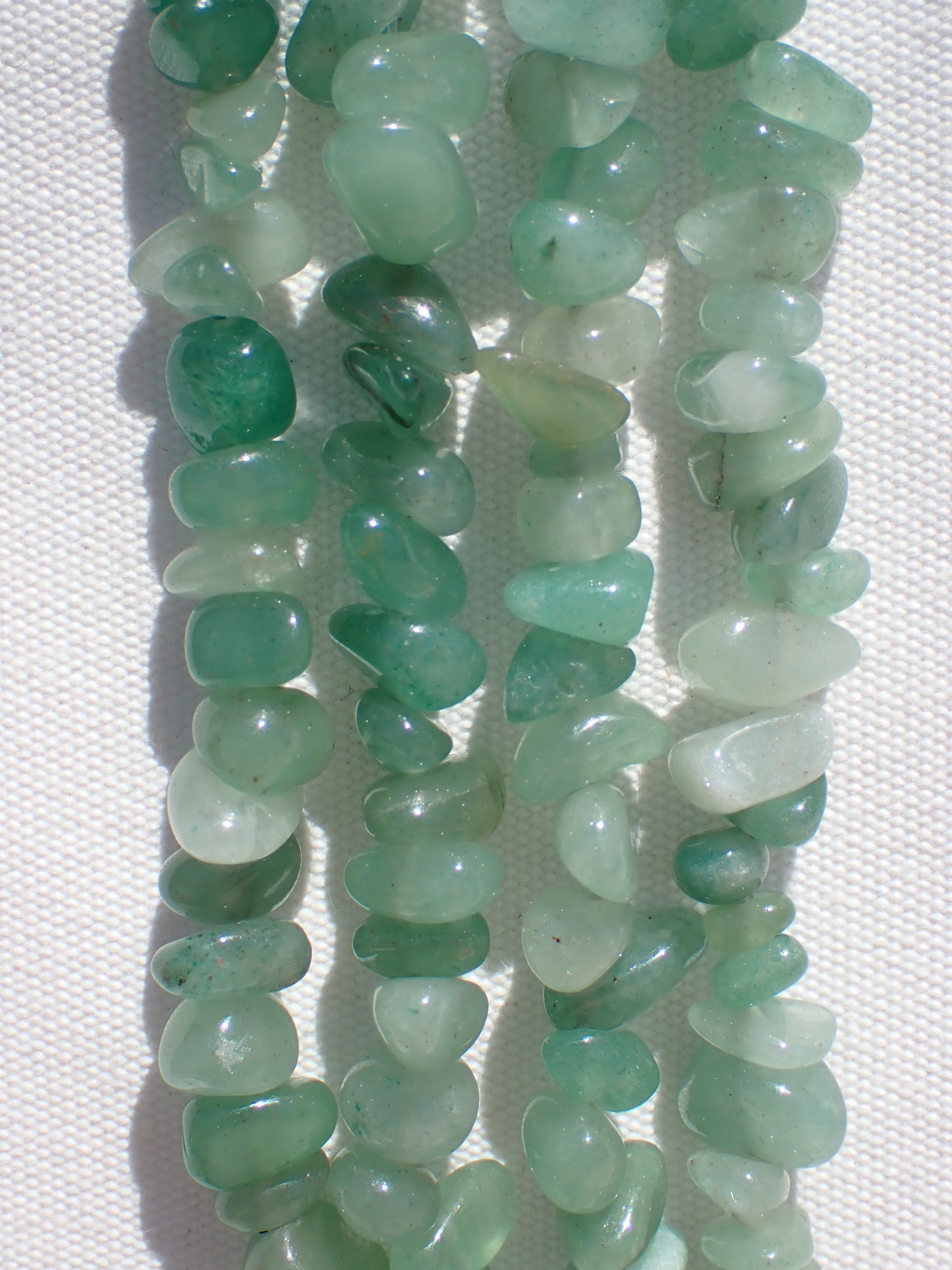 Green Agate Chip Beads