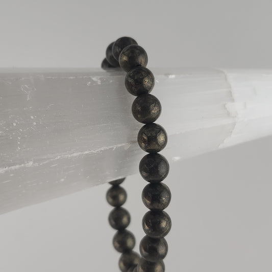 Handmade, genuine pyrite bracelets available at wholesale and retail prices, only at our crystal shop in San Diego!