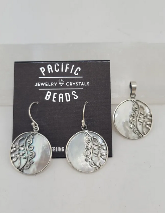 S.S. Mother of Pearl Dragonfly Jewelry Sets