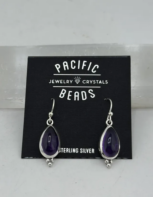 S.S. Amethyst Teardrop Earrings