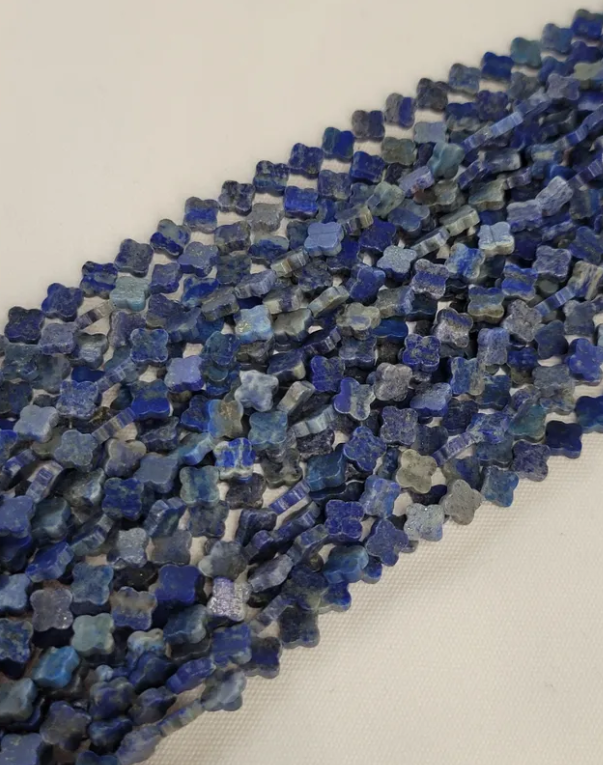 Lapis Lazuli Clover Beads