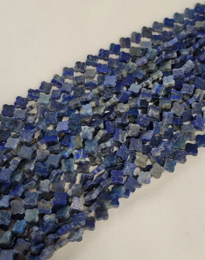 Lapis Lazuli Clover Beads
