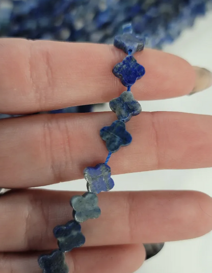 Lapis Lazuli Clover Beads