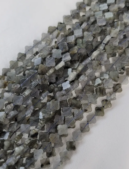 Labradorite Clover Beads