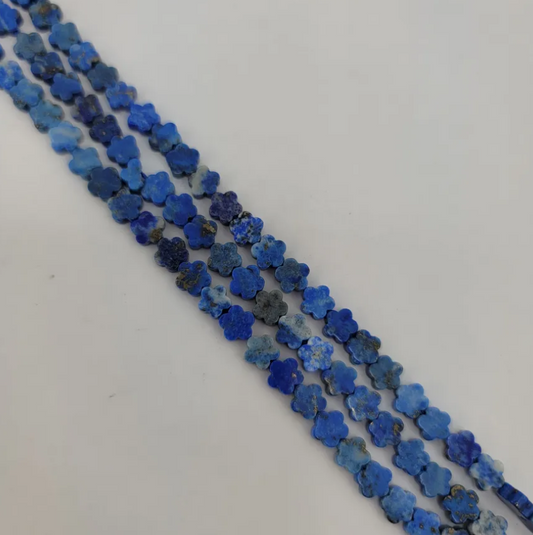 Lapis Lazuli Flower Beads