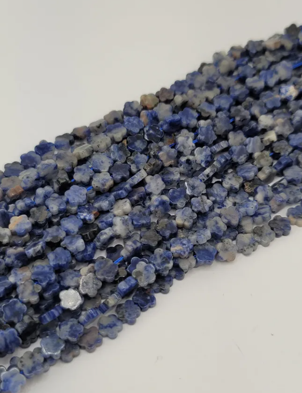 Sodalite Flower Beads