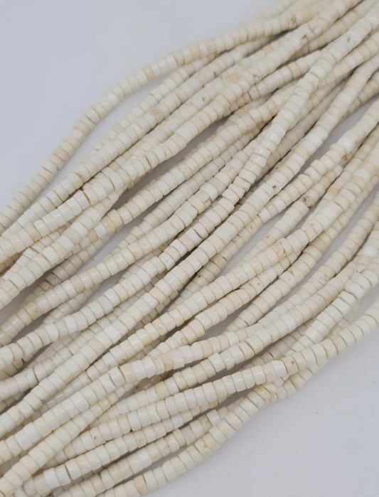White Turquoise Heishi Beads