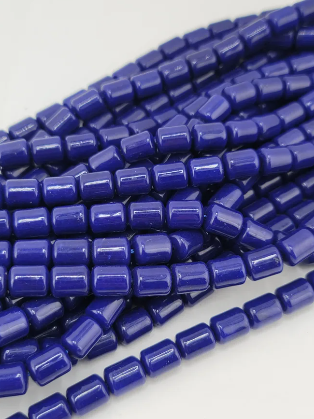 Lapis Jade Tube Beads