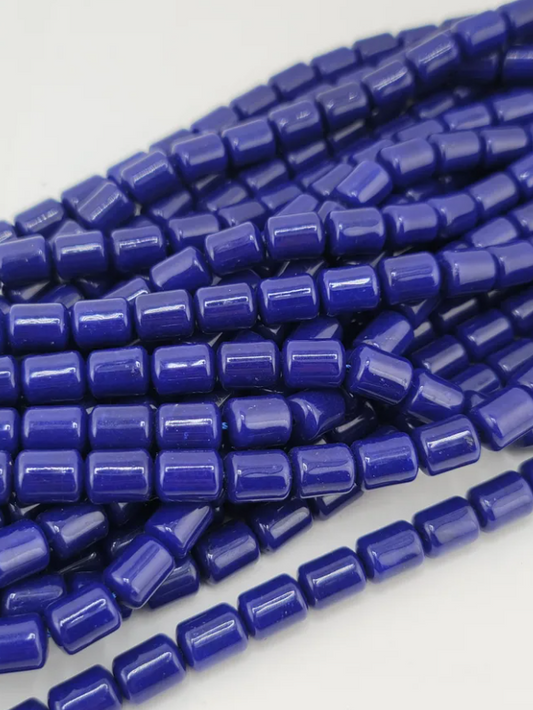 Lapis Jade Tube Beads