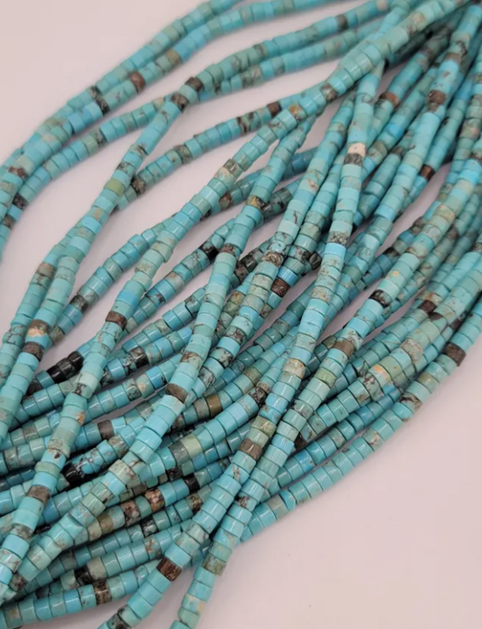 Natural Turquoise Heishi Beads