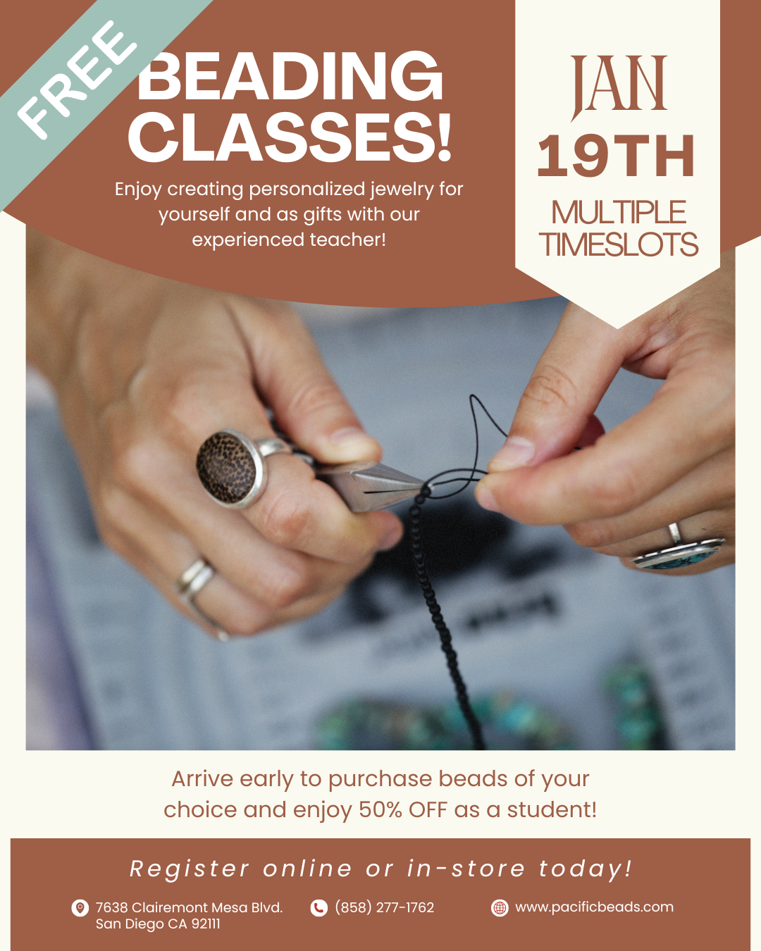 Free Beading Class