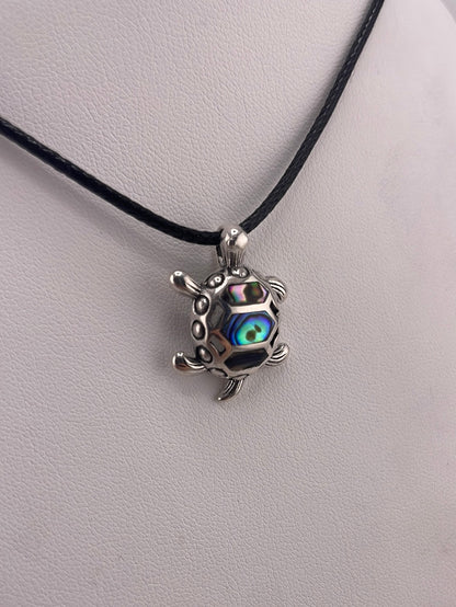 S.S. Abalone Turtle Pendants with Chord