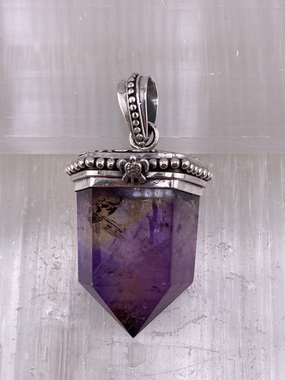 S.S. Shlomo Faceted Ametrine Point Pendants