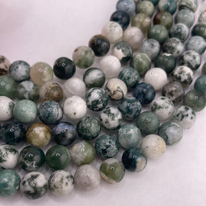 Tree Moss Agate Beads