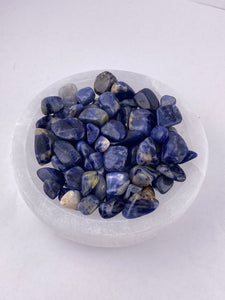 Special Value Item-Selenite Bowls with Sodalite