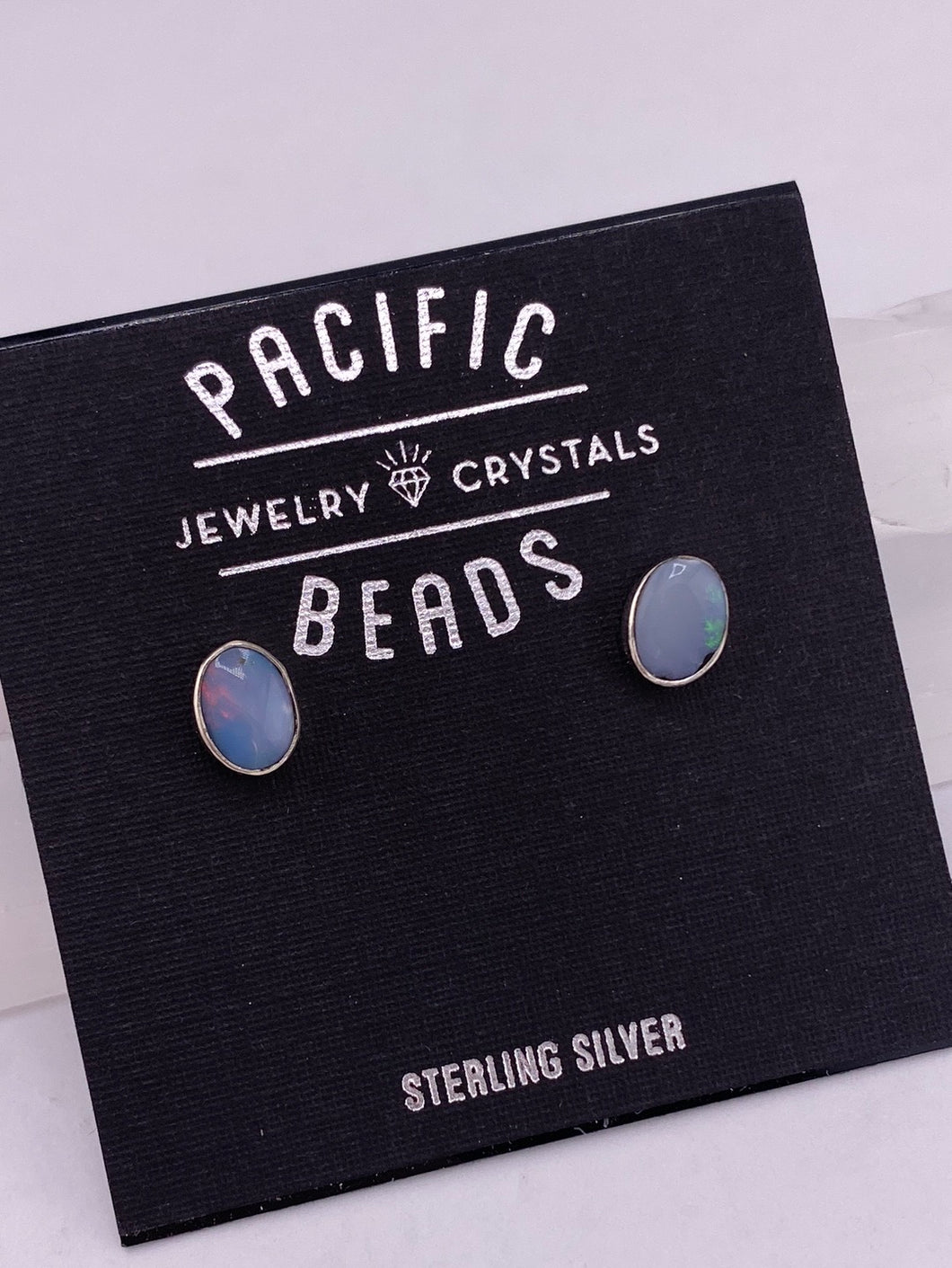 S.S. Australian Opal Stud Earrings