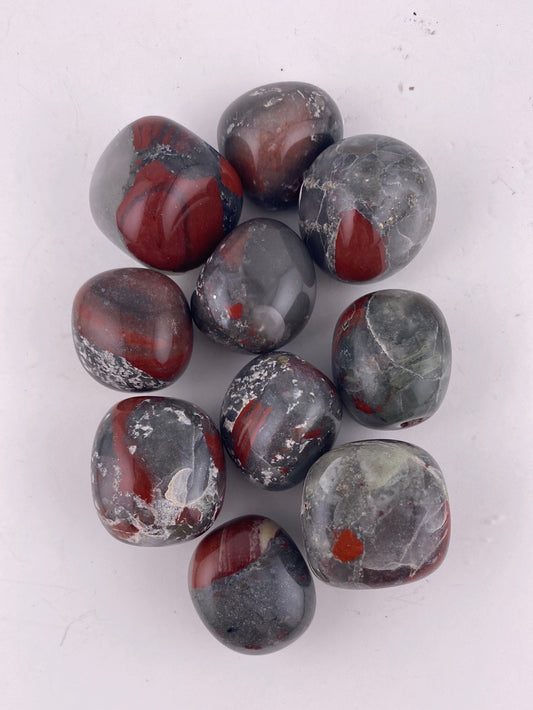 Bloodstone Tumbled Stone Sets (10 pc)