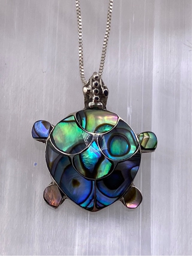 S.S. Abalone Turtle Necklaces.